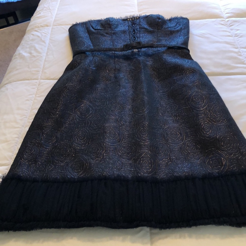 Badgley Mischka Strapless Cocktail Dress. Preowned - Picture 13 of 14